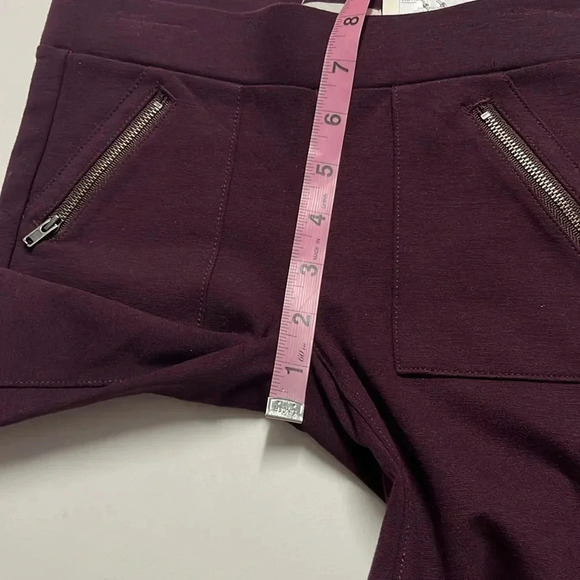 Imperfect NWT girls size 8 ponte pants stretchy front zip pockets back pockets - Picture 6 of 9